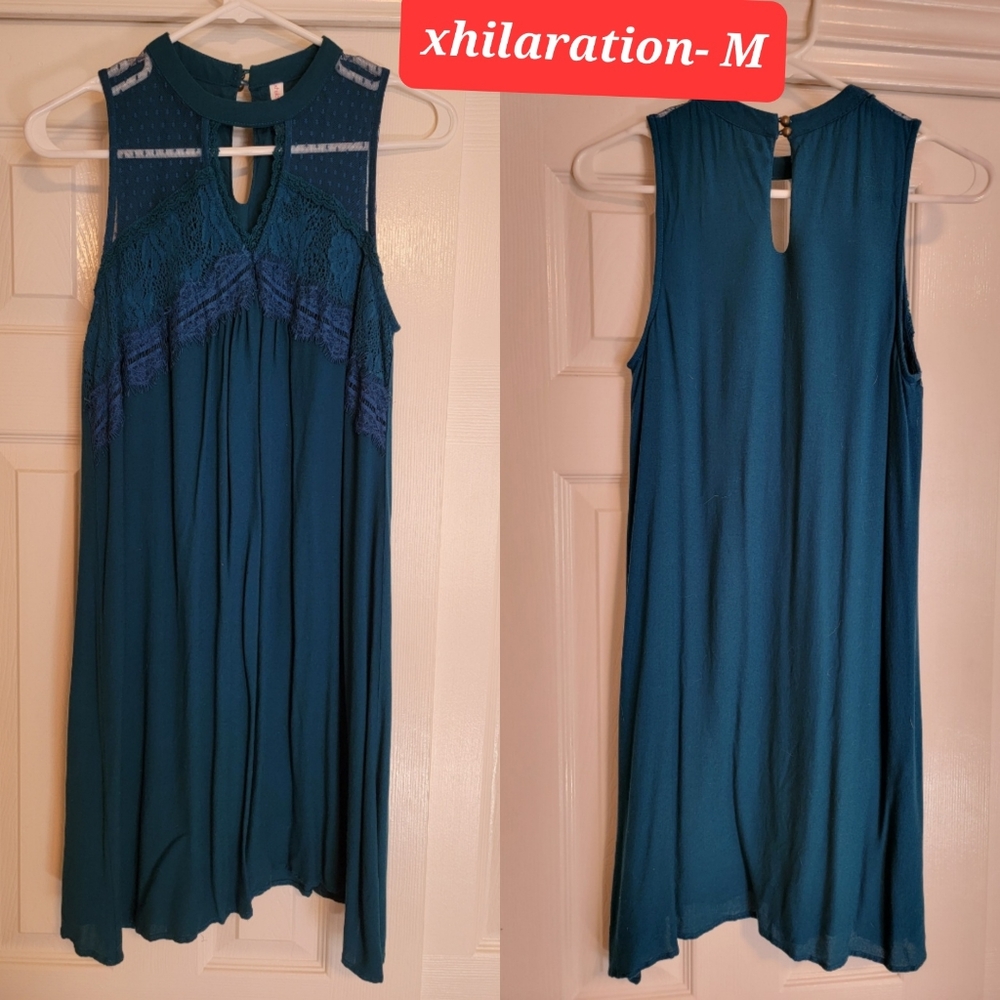 Xhilaration blue sleeveless dress